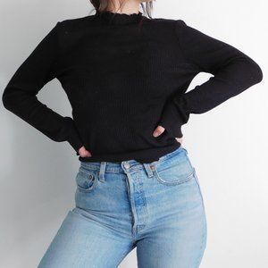 lettuce semi-sheer turtleneck